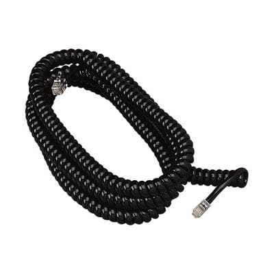 Softalk Coiled Telephone Handset Cord, Plug/Plug, 12 ft, Black, SOF 48102 thumbnail 2