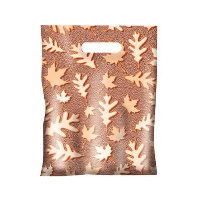 Scatter Print Autumn Supply Bags, 7-1/2" W x 10" H, Fall Leaves, 100/Pkg - Scatter Print Autumn Supply Bags, 7-1/2" W x 10" H, 100/Pkg - Fall Leaves - Image 1
