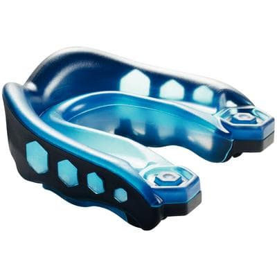 Shock Doctor Gel Max Mouthguard, Adult, Boil and Bite, Black/Blue, Latex Free, 1/Pkg - Gel Max Mouthguards - Adult - Image 1