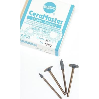 Shofu CeraMaster Coarse Assortment HP Kit, Diamond Polishers, 4-Piece Set (Bullet, Mini-Point, KN7, WH6), 130C thumbnail 7