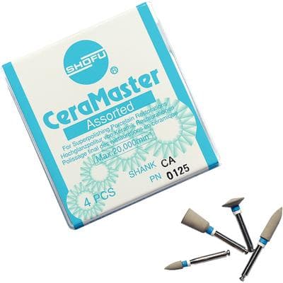 CeraMaster Polishing System, Assorted Kit, CA, 0125 - 4 Shapes (Bullet, Knife, Cup, Mini-Point) thumbnail 7