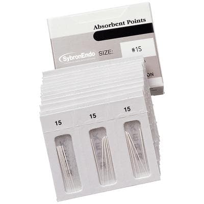 Kerr Endodontics Absorbent Paper Points, ISO #15, White, Standard 0.02 Taper, Presterilized, 200/Pk, 13971 thumbnail 11