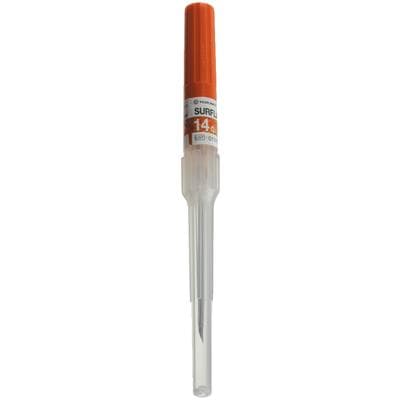 SurFlash® Polyurethane I.V. Catheters, 14 Gauge x 2", Orange, 50/Box - SurFlash® Polyurethane I.V. Catheters, 50/Box - 14 Gauge x 2" Orange - Image 1