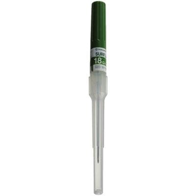SurFlash® Polyurethane I.V. Catheters, 18 Gauge x 2", Green, 50/Box - SurFlash® Polyurethane I.V. Catheters, 50/Box - 18 Gauge x 2" Green - Image 1