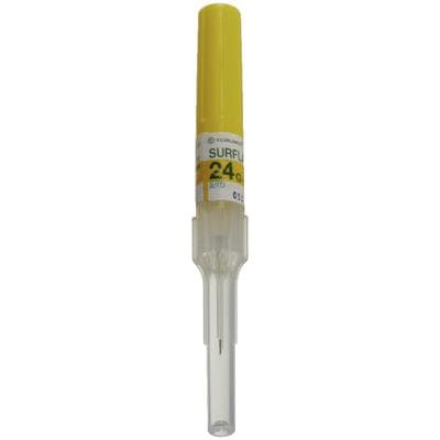 Terumo SurFlash IV Catheter, 24 Gauge x 3/4", Polyurethane, Sterile, Latex-Free, Yellow, 50/Box thumbnail 10
