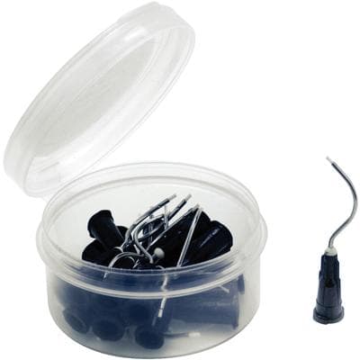 Sol-u-Flo Prebent Applicator Brush Tips, 19 Gauge, Opaque Black, 100/Pk, 312200 thumbnail 13