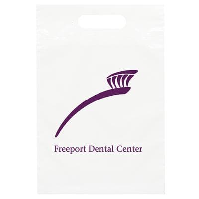 Designer Supply Bags, Large, 2-Color/1-Sided Print, 9-1/2" W x 14" H, 250/Pkg - Designer Supply Bags – 250/Pkg - Large, 2-color/1-sided - Image 1