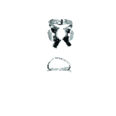 Ivory Stainless Steel Rubber Dam Clamp #10 Winged Molar, Single, 50057338 thumbnail 11