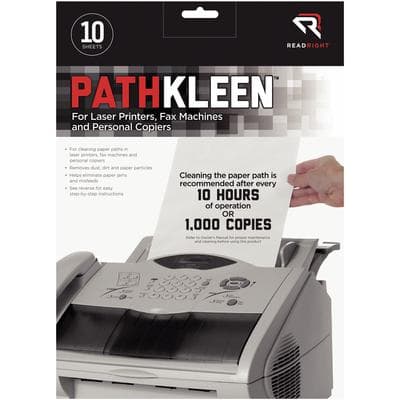 PathKleen Paper Path Cleaning Sheets, 8.5 x 11, Pack of 10 (RR1237) thumbnail 2