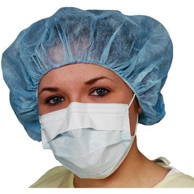 Valumax Bouffant Cap, Nonwoven, Latex-Free, Blue, 24", 100/Pkg thumbnail 2