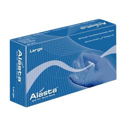 Alasta Soft Fit Nitrile Examination Gloves, Powder-Free, Non-Sterile, Large, Violet Blue, 100/Box, ALS100L thumbnail 22