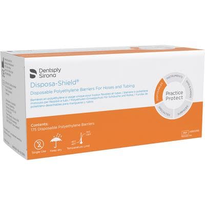 Disposa-Shield Barrier Dental Hose Cover, Clear, 2" x 24", 175/Box, A880095 thumbnail 13