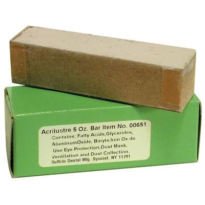 Buffalo Dental Acrilustre Polishing Compound, 5 oz Bar, 00651 thumbnail 5
