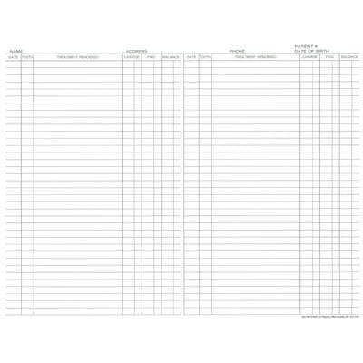 Patterson Office Supplies Exam/Continuation Forms, 110 lb Index Stock, 11" W x 8-1/2" H, 100/Pkg thumbnail 2