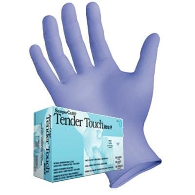 Sempermed Tender Touch Nitrile Exam Gloves, Powder-Free, Textured Fingertips, X-Large, Violet, 180/Box, TTNF205 thumbnail 14