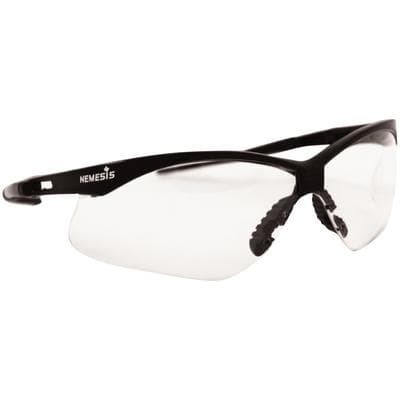Nemesis Safety Eyewear, Black Frame, Clear Anti-Fog Lens, One Size Fits All, 1/Pkg - Nemesis Safety Eyewear - Black Frame, Clear AF Lens - Image 1
