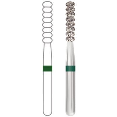 Midwest Once Single Use Diamond Bur – FG, Coarse, Cylinder, Gross Reduction, #6055, 1.8 mm Diameter, 8.0 mm Length, 25/Pkg, 16055018C thumbnail 11