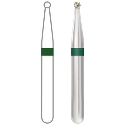 Midwest Once Single Use Diamond Bur – FG, Coarse, Round, #801/010, 1.0 mm Diameter, 1.0 mm Length, 25/Pkg, 1801010C thumbnail 5
