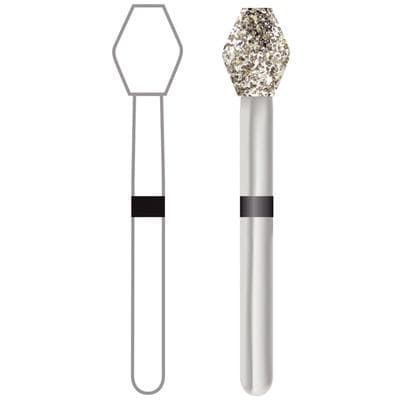 Midwest Once Single Use Diamond Bur – FG, Super Coarse, Barrel, #811/033, 3.3 mm Diameter, 4.2 mm Length, 25/Pkg, 1811033SC thumbnail 11