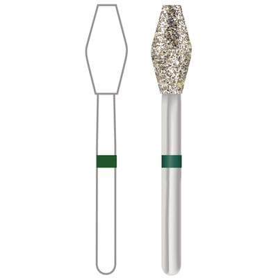 Midwest Once Single Use Diamond Bur – FG, Coarse, Barrel, #811-037C, 3.7 mm Diameter, 7.5 mm Length, 25/Pkg, 1811037C thumbnail 12