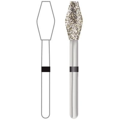 Midwest Once Single Use Diamond Bur – FG, Super Coarse, Barrel, #811, 3.7 mm Diameter, 7.5 mm Length, 25/Pkg, 1811037SC thumbnail 5