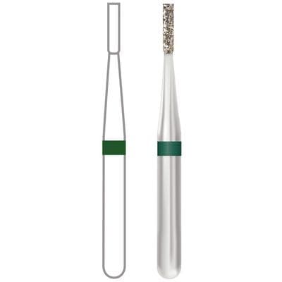 Midwest Once Single Use Diamond Bur – FG, Coarse, Cylinder Flat End, #835, 1.0 mm Diameter, 4.0 mm Length, 25/Pkg, 1835010C thumbnail 12