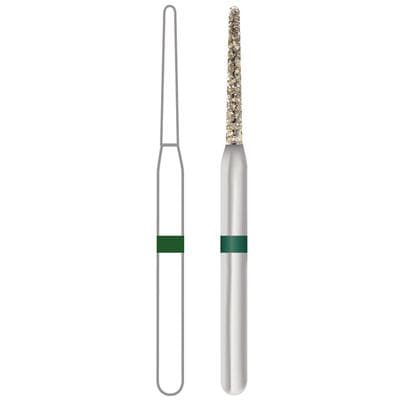 Midwest ONCE Sterile Diamond Bur 850-010C, Coarse, Taper Round End, Friction Grip, 25/Pk, 1850010C thumbnail 11