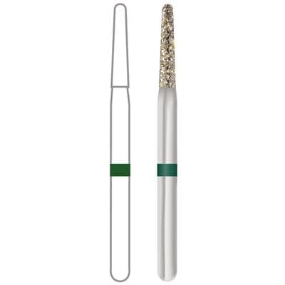 Midwest ONCE Sterile Diamond Burs 856-014C, Coarse, Taper Round End, Friction Grip, 25/Pk, 1856014C thumbnail 13