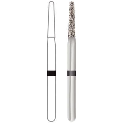 Midwest Once Sterile Diamond Bur, FG #856/014, Super Coarse, Taper Round End, 1.4 mm Diameter, 8.0 mm Length, 25/Pk, 1856014SC thumbnail 15