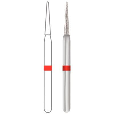 Midwest ONCE Sterile Diamond Bur 858-014F, Fine Grit, Needle Shape, Friction Grip, 1.4 mm Diameter, 8.0 mm Length, 25/Pk, 1858014F thumbnail 13