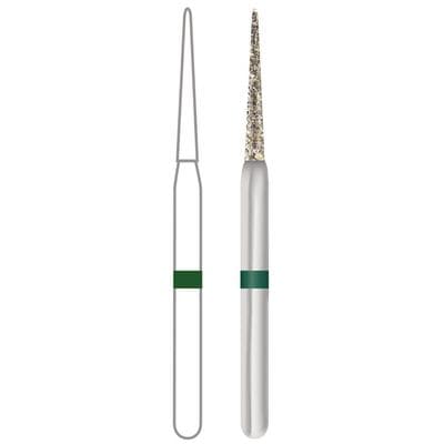 Midwest ONCE Sterile Diamond Bur 859-012C, Coarse, Needle, Friction Grip, 1.2 mm Diameter, 10.0 mm Length, 25/Pk, 1859012C thumbnail 5