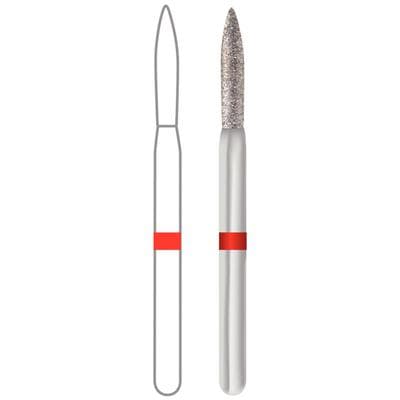 Midwest Once Single Use Diamond Bur – FG, Fine, Flame, #862, 1.2 mm Diameter, 8.0 mm Length, 25/Pkg, 1862012F thumbnail 11