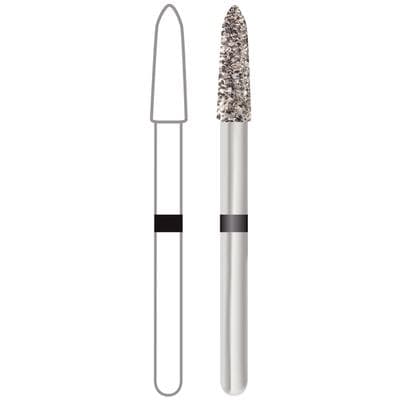 Midwest ONCE Sterile Single-Use Diamond Bur 878K-018SC, Super Coarse, Taper Modified Bevel, FG, 1.8mm Diameter, 8.0mm Length, 25/Pk thumbnail 4