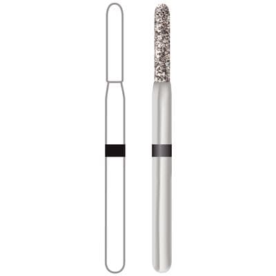 Midwest Once Single Use Diamond Bur – FG, Super Coarse, Cylinder Round End, #881, 1.2 mm Diameter, 7.0 mm Length, 25/Pkg, 1881012SC thumbnail 10