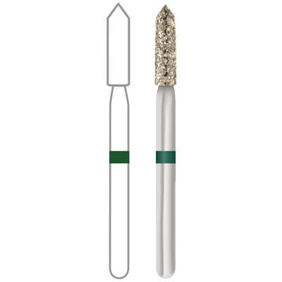 Midwest Once Single Use Diamond Bur – FG, Coarse, Cylinder Bevel End, #885, 1.6 mm Diameter, 8.0 mm Length, 25/Pkg, 1885016C thumbnail 4