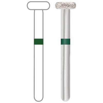 Midwest Once Single Use Diamond Bur, FG, Coarse, Wheel Rounded Edge, #909, 3.5 mm Diameter, 1.3 mm Length, 25/Pkg, 1909035C thumbnail 13