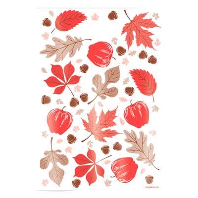 Scatter Print Autumn Supply Bags, 7-1/2" W x 10" H, Autumn Whirlwind, 100/Pkg - Scatter Print Autumn Supply Bags, 7-1/2" W x 10" H, 100/Pkg - Autumn Whirlwind - Image 1