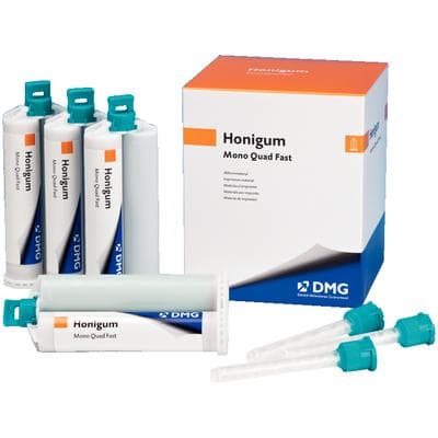 Honigum Automix Mono QuadFast Monophase VPS Impression Material, 4 x 50 ml Cartridges with Tips, #999839 thumbnail 7