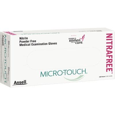 Micro-Touch NitraFree Pink Nitrile Exam Gloves, Powder-Free, Non-Sterile, Medium, 100/Box, 6034512 thumbnail 20