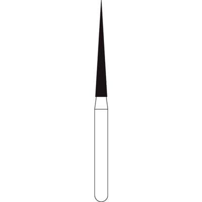 NTI FG Diamond Bur, Coarse Grit, Long Needle, Friction Grip, 1.4 mm Diameter, 11.5 mm Length, Green Ring, 5/Pkg, C859L-014 thumbnail 10