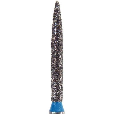 NeoDiamond® Crown/Bridge & Operative Diamond Burs – FG, Flame, Medium Grit, Blue Ring, #863, 1.2 mm Diameter, 10.0 mm Length, 25/Pkg, 1512.10M thumbnail 5