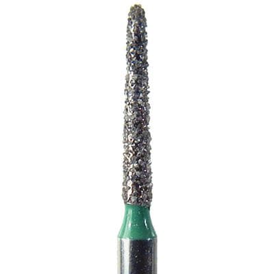 NeoDiamond FG Diamond Bur, Coarse, Pointed Taper, #878 (1712.8C), 1.2 mm Diameter, 8.0 mm Length, Green Ring, 25/Pkg thumbnail 7