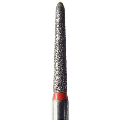 NeoDiamond® Crown/Bridge & Operative Diamond Bur, FG, Fine Grit, Pointed Taper Cone, #878 (1714.8F), 1.4 mm Diameter, 8.0 mm Length, Red Ring, 25/Pkg thumbnail 5