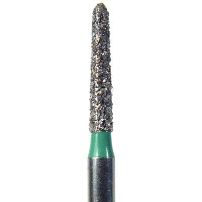 NeoDiamond® Disposable Diamond Bur, FG, Coarse Grit, Beveled Cylinder, #886 (1812.10C), 1.2 mm Diameter, 10.0 mm Length, Green Ring, 25/Pkg thumbnail 7