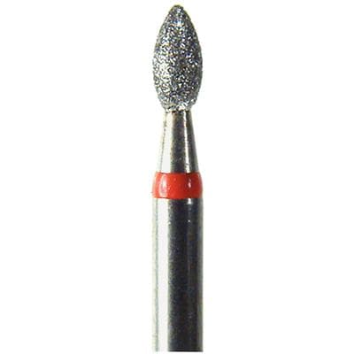 NeoDiamond® Crown/Bridge & Operative Diamond Burs – FG, Football, Fine Grit, Red Ring, #368 (1916F), 1.6 mm Diameter, 3.2 mm Length, 25/Pkg thumbnail 5