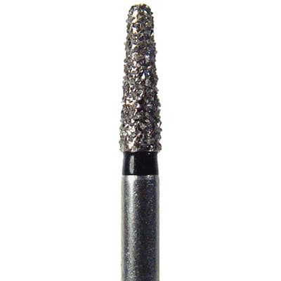NeoDiamond® Disposable Diamond Bur, FG Short Shank, Coarse Grit, Round End Taper, #855 (1116.6CS), 1.6 mm Diameter, 6.0 mm Length, Green Ring, 25/Pkg thumbnail 7