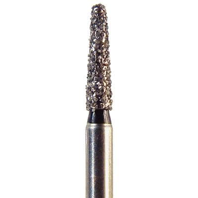 NeoDiamond® Disposable Diamond Bur, FG Short Shank, Coarse Grit, Round End Taper, #855 (1114.6CS), 1.4 mm Diameter, 6.0 mm Length, Green Ring, 25/Pkg thumbnail 5