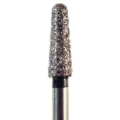 NeoDiamond FG Disposable Diamond Bur, Coarse Grit, Round End Taper, #2424C (856), 2.4 mm Diameter, 7.0 mm Length, Green Ring, 25/Pkg thumbnail 6