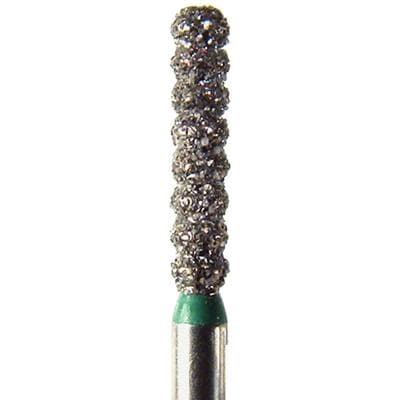 NeoDiamond® FG Diamond Bur, Coarse Grit, Gross Reduction, Cylinder, Flat End, 1.7 mm Diameter, 8.0 mm Length, Green Ring, 25/Pkg, #2217C (6051) thumbnail 7