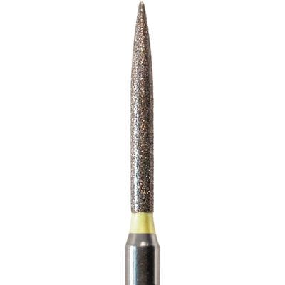 NeoDiamond® Finishing Burs – FG, Very Fine, Yellow, Flame, #863, 1.2 mm Diameter, 10.0 mm Length, 25/Pkg, 3512.10VF thumbnail 6